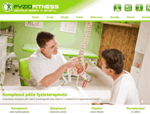 Tablet Screenshot of fyziofitness.cz